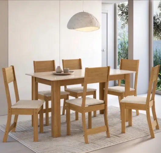 Conjunto de Jantar Aurora 6 Lugares