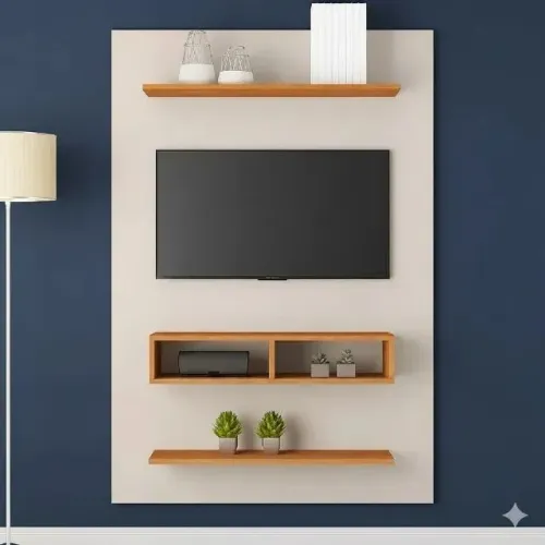 Painel Byte Off White mel ate 43 pol gett móveis