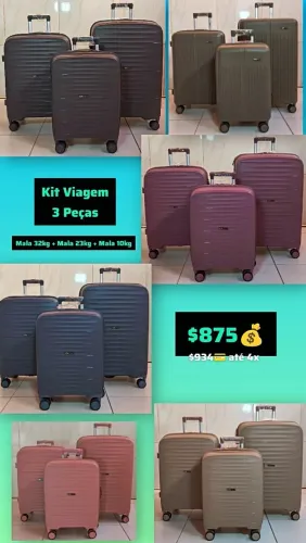 Kit Malas 3 Peças 