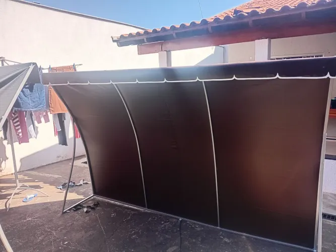 Toldo novo 3 por 2 marrom café