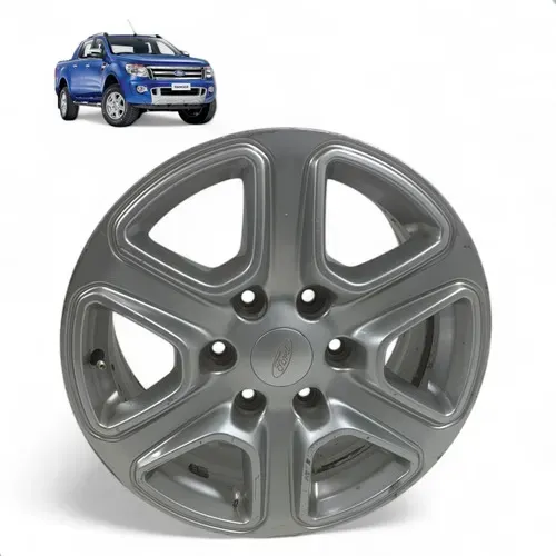 Roda Aro 17 Ford Ranger 2014 A 2017 Avulsa Original Prateado