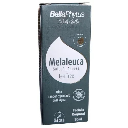 Óleo de Melaleuca 30ml BellaPhytus Acne Antisséptico Pele Oleosa Cravos Espinhas Nanoencap