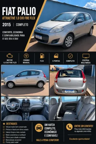 Fiat Palio Attractive 1.0 EVO Fire Flex 8V 5P 2015