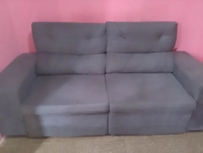 Sofá retrátil reclinável 3 lugares