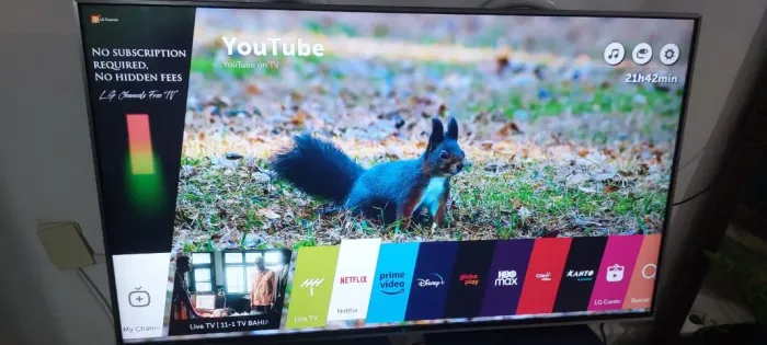 Tv Smart 55 4k Lg Imagem Lindissima Painel Todo Branco Impecavel