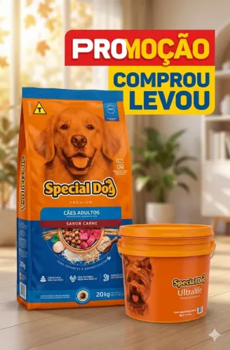 Ração Special dog + Balde