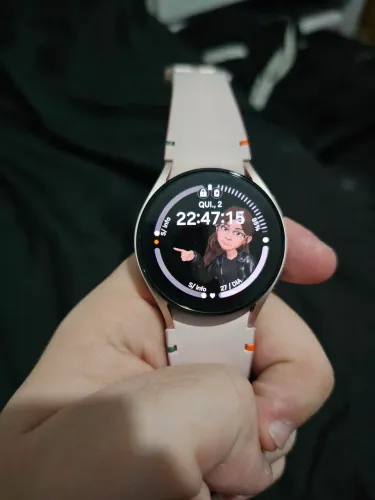 Samsung Galaxy Watch Fe 40mm Bt Caixa Rosê Pulseira Rosé