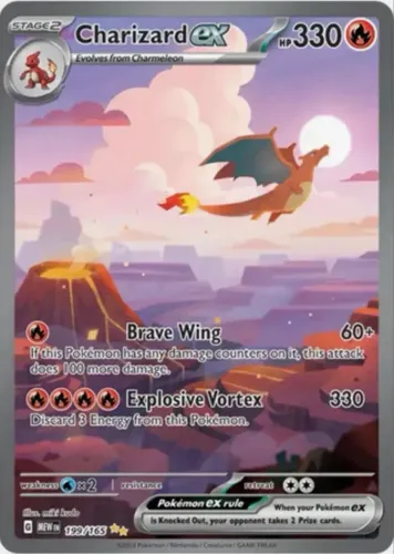 Carta do Pokémon charizard da box 151