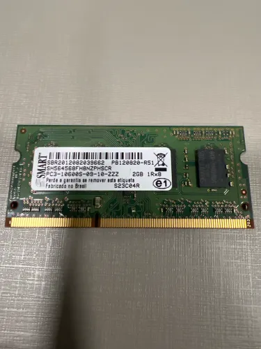 Memória RAM Notebook 2GB DDR3 1333MHz Smart PC3-10600
