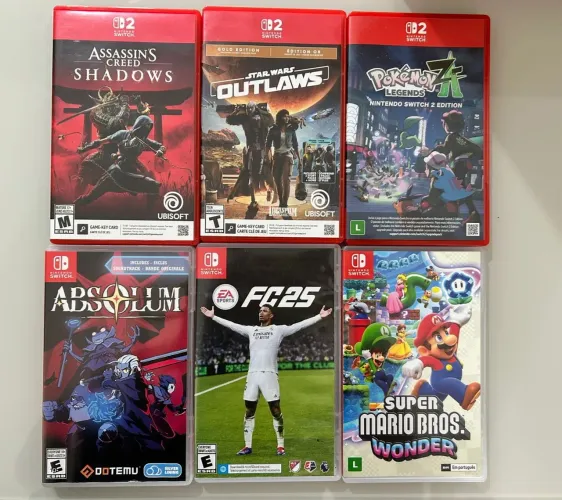 JOGOS ORIGINAIS DE NINTENDO SWITCH (Aceito Cartão)
