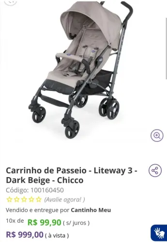 Carrinho Passeio Bebê