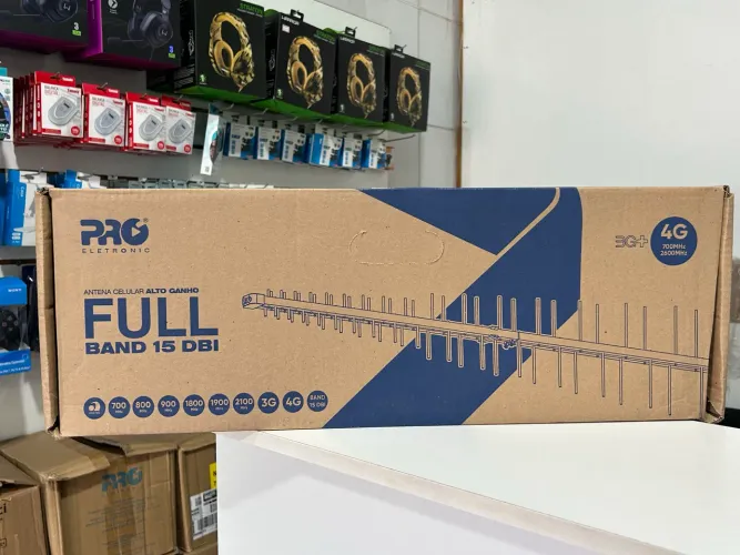 Antena Externa 4G para Telefone Rural 15 DBI - Promoção