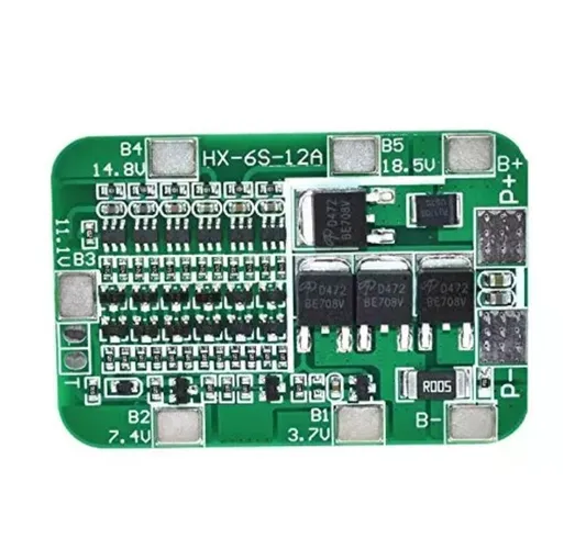 Placa proteção Carregador/balanceador BMS/PCB 6s 15a 24 Volts