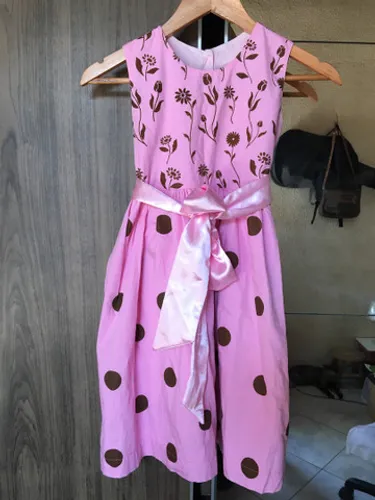 Vestido rosa infantil maluzinha