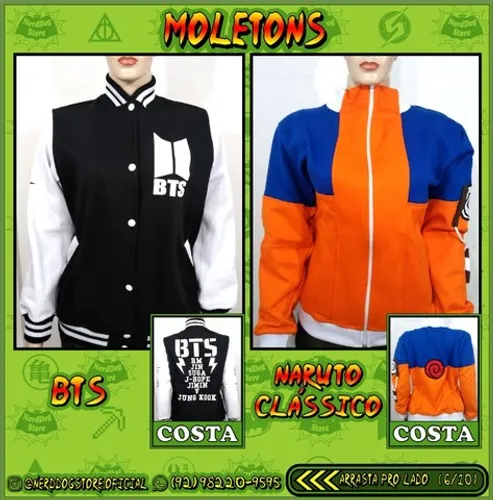 Moletons NerdDog Store - Naruto, Dragonball, Shingeki, Pokemon, Harry Potter, BTS