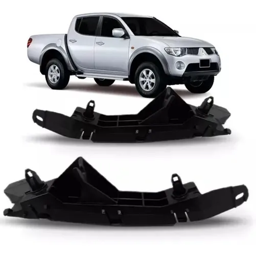 Par Guia Suporte Parachoque Dianteiro Triton L200 2011a 2015