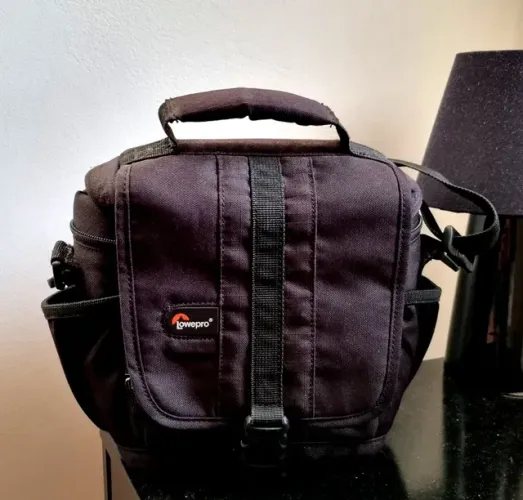 Bolsa com alça câmera fotográfica (Nikon, Canon) 