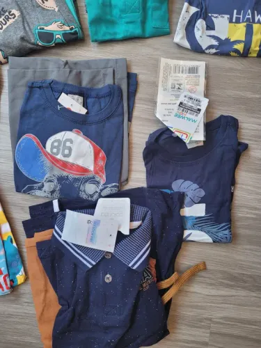 Conjunto de roupas infantis - lote 1 menino 16 conjuntos (novos)