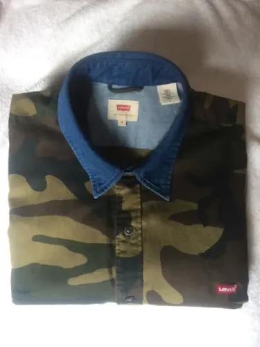 Levi?s camisa jeans camuflado 
