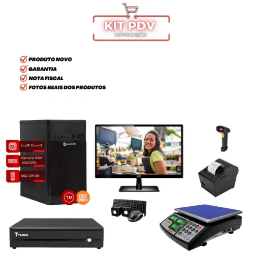 Kit Completo com Sistema para Mercadinho em geral