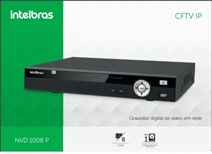 Intelbras NVR NVD1008P POE 