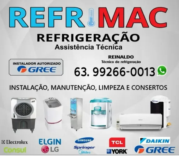 REFRIMAC REFRIGERAÇÃO ASSISTÊNCIA TÉCNICA AUTORIZADA GREE