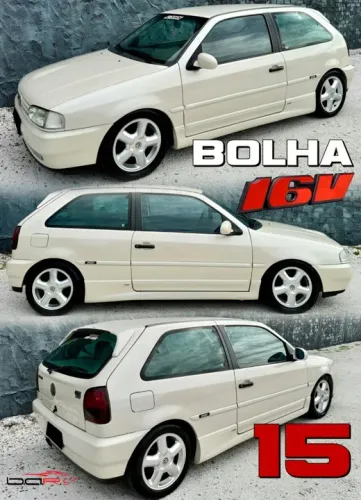 Roda aro 15 Vw Gol Gti 16v Bolha prata 4x100 jogo 