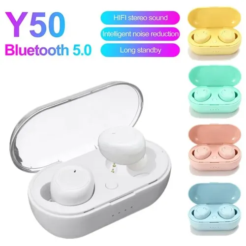 Fone de ouvido sem fio bluetooth y50 tws
