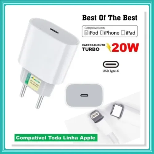 Cabo Carregador De Celular Para iPhone USB De Carregamento Rápido + Cabo De 1M 6,7,8,x,xs,