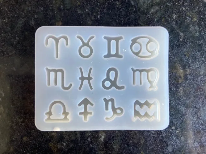 Forma de Silicone para Resina Epóxi - Signos do Zodíaco