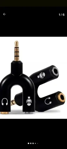 Adaptador de microfone Y plug P2 x P3 Splinter Headset Fone Microfone 