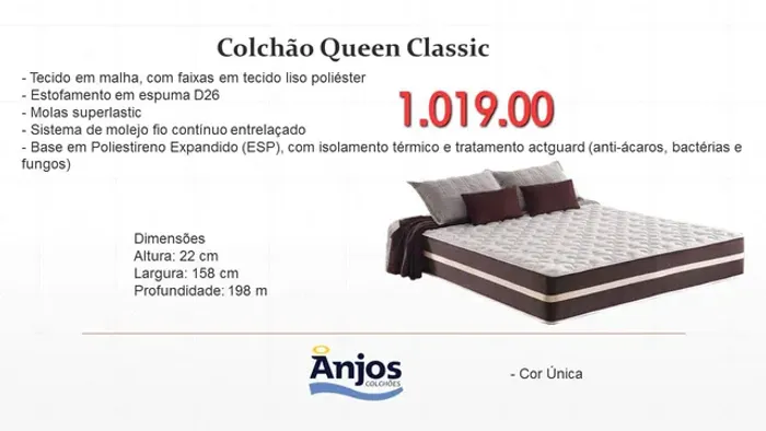Colchão queen classic _entrega rápida