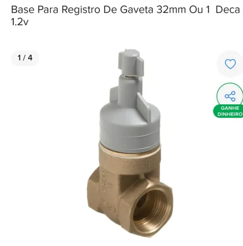 Base registro de gaveta, retirar aqui