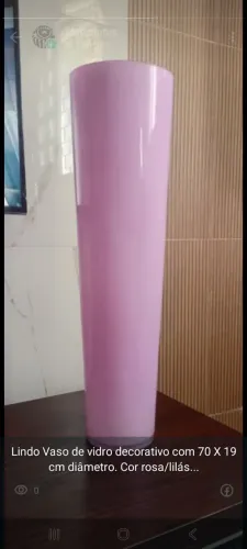Vaso de vidro 20x70cm