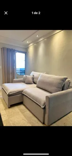 Sofá Cama 1,84m Linho 18cm Pillow - Mega Promoção