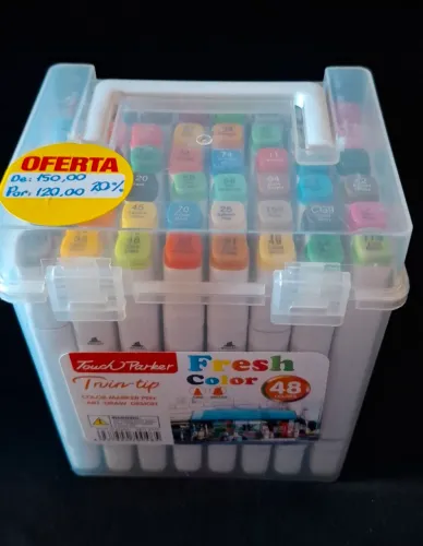 Canetinha Touch kit com 48 cores