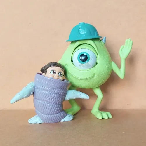 brinquedo - bonecos mcdonald's monstros s.a. mike wazowski + boo (usados)