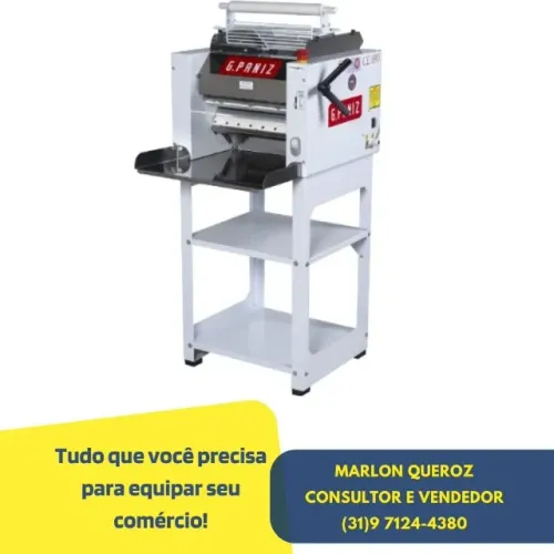 Cilindro de Massas G-Paniz p/ Padaria e Confeitaria Novo
