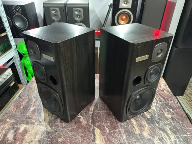 Caixas Acústicas Kenwood S-8m L - Jbl Som Par de Caixas Receiver Vintage Vitrola Blindado