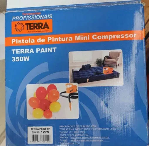 Pistola de Pintura Mini Compressor Terra Paint 350W
