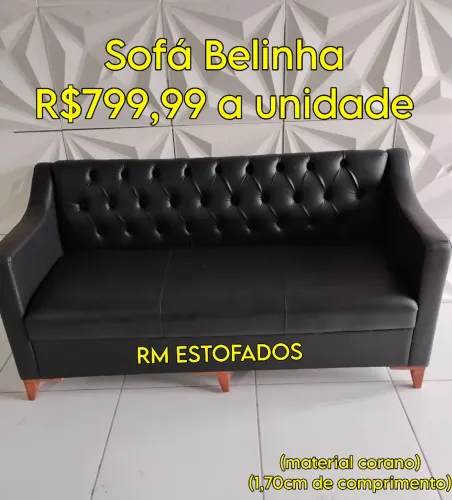 Sofá de espera belinha de 3 lugares