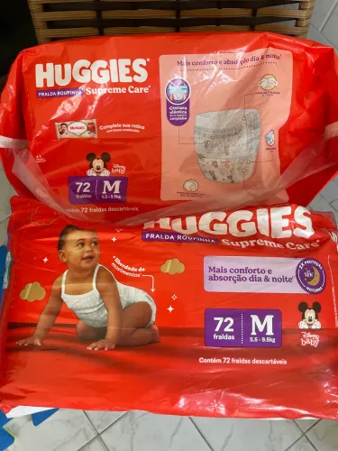 Fraldas M Huggies Supreme Care