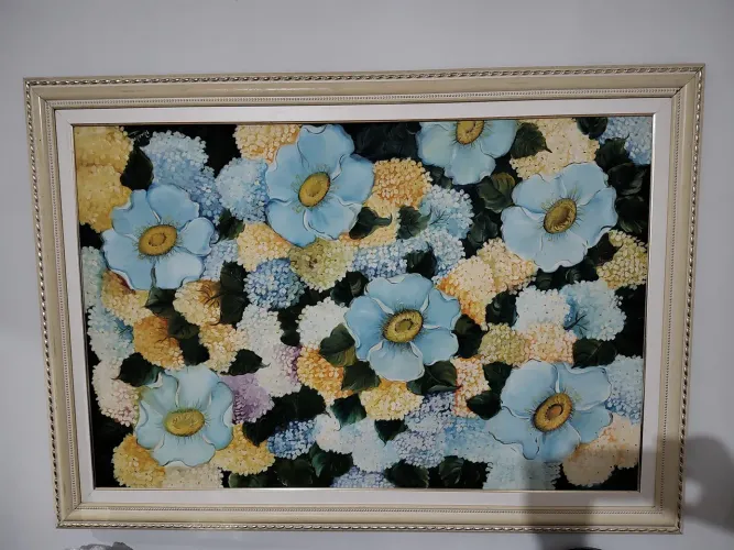 Quadro Decorativo Floral em Moldura Elegante