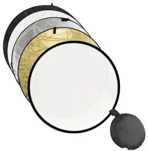 Rebatedor e difusor circular 5 em 1 com 110cm bolsa - Novo, nunca usado