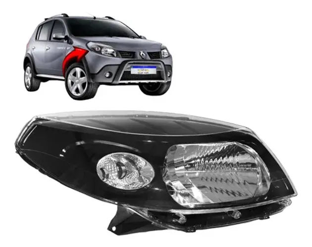 Farol Renault Sandero 2008 2009 2010 2011 M.n L.d Direito