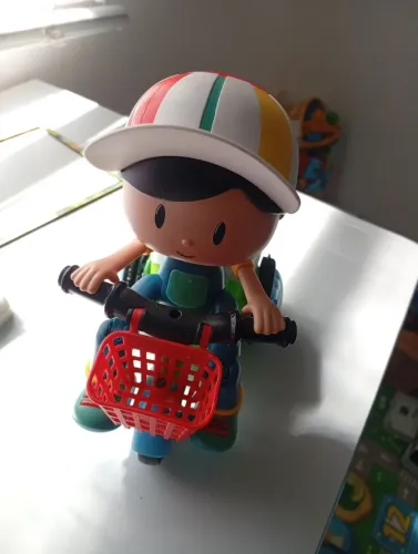 Boneco no Motocicleta Infantil - Divertido!