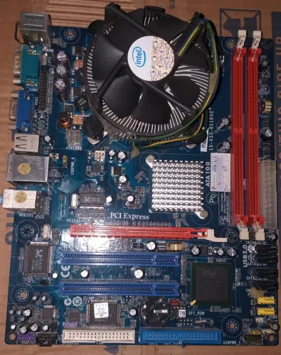 Kit Reparo Técnico Placa Mãe Phitronics P7i45GC-M CPu Dual Core Ddr2 Cooler 775 Lga Bios
