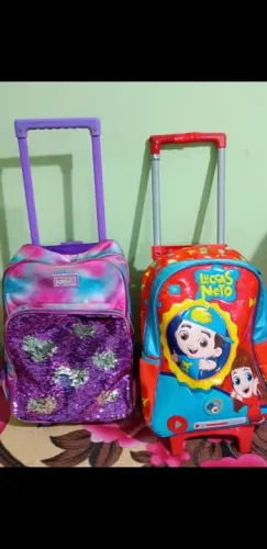 Mochilas de rodinhas infantis - Lucas Neto a ou Larissa manuela