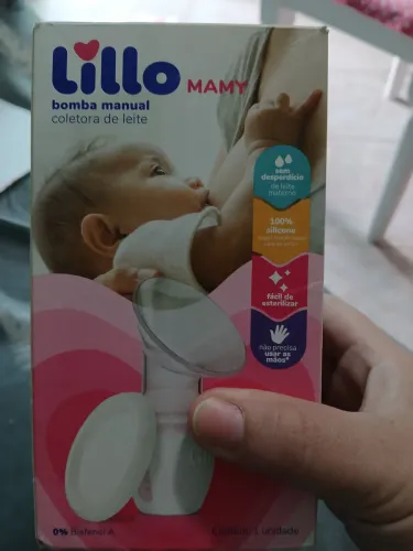 Bomba manual coletora de leite lillo Mamy 90 ml