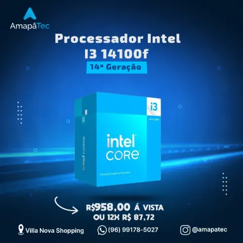 Processador Intel Core I3 14100f 14ª Geração